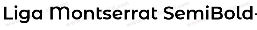Liga Montserrat SemiBold字体转换